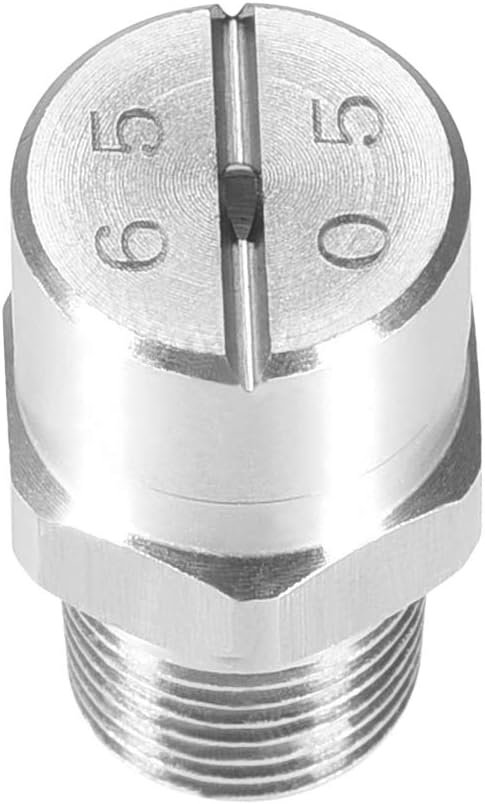 uxcell Flat Fan Spray Tip - 1/8BSPT Male Thread 304 Stainless Steel Nozzle - 65 Degree 1.4mm Orifice Diameter - 2 Pcs - Image 4