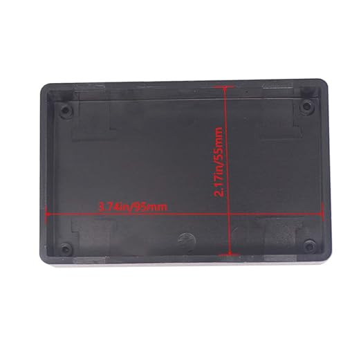 Zulkit 5Pcs Project Boxes ABS Plastic Electrical Project Case Power Junction Box Black 3.94 x 2.36 x 0.98 inch (100 x 60 x 25mm) - Image 6