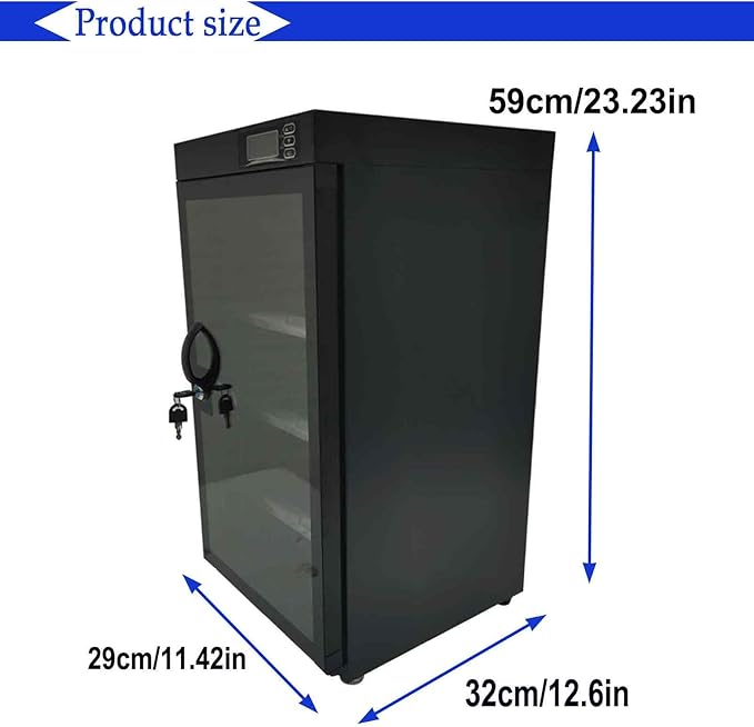 Electronic Dry Cabinet 50L, 4 Layers Camera Storage Cabinet, Digital Dehumidifying Dry Box for Camera Lens and Electronic Equipment Storage - Image 2