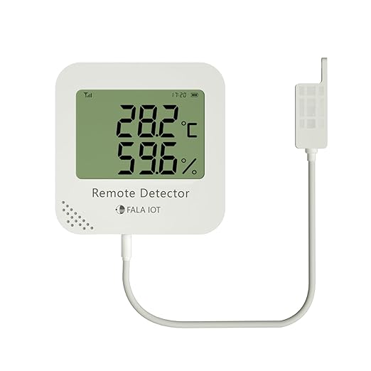 External Temperature & Humidity Sensor Probe – Waterproof, Wide Range (-40°F to 194°F, 0 to 100% RH), 16.4ft Length for Greenhouse, Farm, Industrial, Only for FALA IOT Detector, 5 Meters - Image 4
