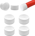 1-5/8" (40.5mm) Silicone Chair Leg Floor Protectors, Rubber Chair Leg Caps, Non-Slip Furniture Pads Round Chair Feet Covers End Caps for Hardwood Floors, Patio & Table Foots, White (4PCS) by EASYEAH