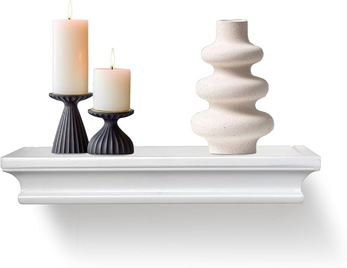 AHDECOR White Floating Shelves Wall Mounted, Deeper Wall Storage Shelf for Home Décor, Super Sturdy, Easy to Install, 12” Wide, 7.75” Deep - Image 5