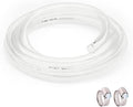 1/4’’ ID × 3/8’’ OD - 25 ft Clear Plastic Vinyl Tubing, Flexible PVC Hose Lightweight Non-Toxic vinyl Tube for Transfer Water Air Oil by ProfessionalBrand