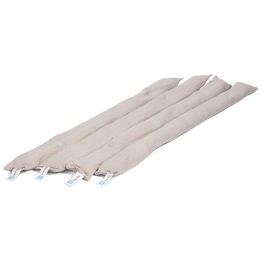 PIG Dryer-Safe Reusable Water Absorbent Sock - 4 Pack - 3" x 38" - Absorbs Up to 34 oz per Sock - Beige - PM50676 - Image 5