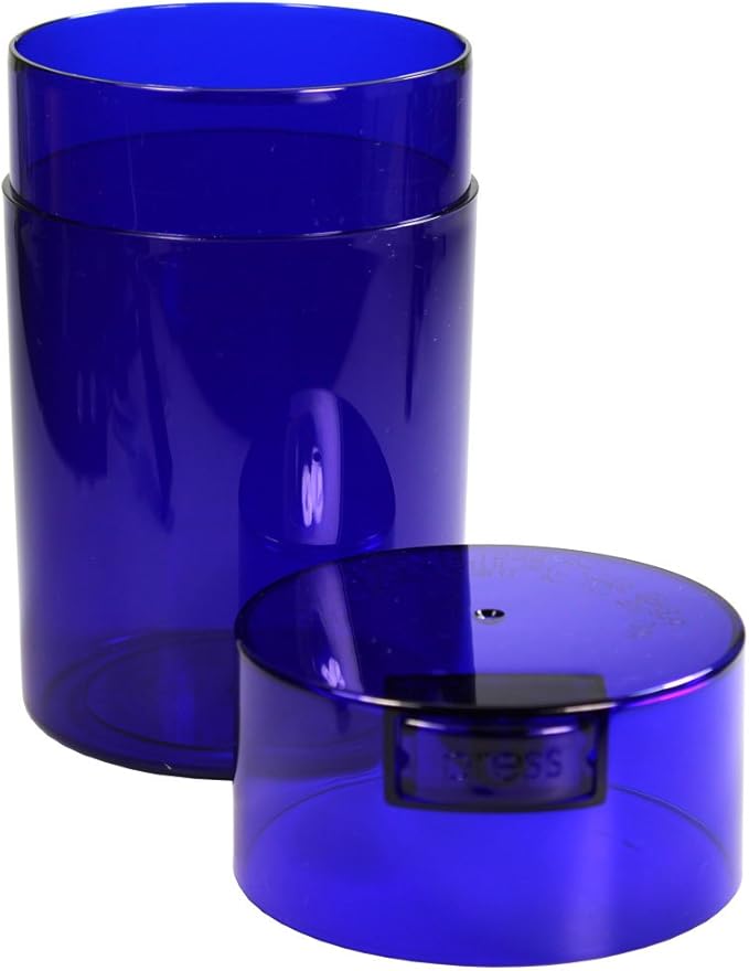 Tightvac 1 oz to 6 ounce - Patented Airtight Container | Multi-use Vacuum Container Works as Smell Proof Containers for Herbs and Dry Goods. Blue Tint - Image 2