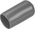 uxcell 20pcs Rubber End Caps 10mm(3/8") ID Vinyl PVC Round Tube Bolt Cap Cover Screw Thread Protectors Dark Grey by uxcell