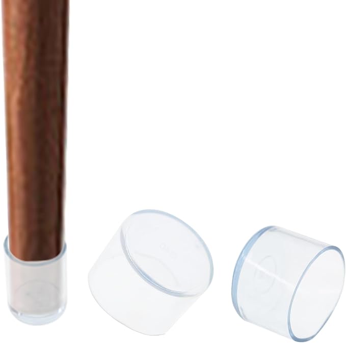 Round Chair Leg Caps,PVC Furniture Feet Covers,TTZEZE Transparent Round Floor Protectors,Clear Table Feet Covers Preventing Plastic Chair Leg Covers Scratches and Noise 40mm/1.57'', 24 - Image 6