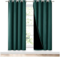 NICETOWN Full Shade Curtain Panel, Energy Smart & Noise Blocking Out Blackout Drape for Apartment Window, Thermal Insulated Guest Room Lined Window Dressing(Hunter Green, 52 x 72 inch) by NICETOWN