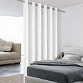BONZER Room Divider Curtain Screen Partitions Light Reducing Wide Blackout Curtains for Shared Room, 84L x 70W Inch (7L x 5.8W ft), 1 Panel, Greyish White by Bonzer