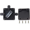 Watertight Junction Box, IP67 Waterproof Electrical Project Box with 6P 15A Barrier Terminals,3P Cable Glands Electronic Enclosure 3.26" x 3.18" x 2.2" by YETLEBOX