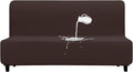 PureFit 100% Dual Waterproof Futon Cover - Stretch Non Slip Fleece Sofa Covers, Washable, Leakproof Furniture Protector for Kids, Pets, Dogs (Chocolate) by PureFit