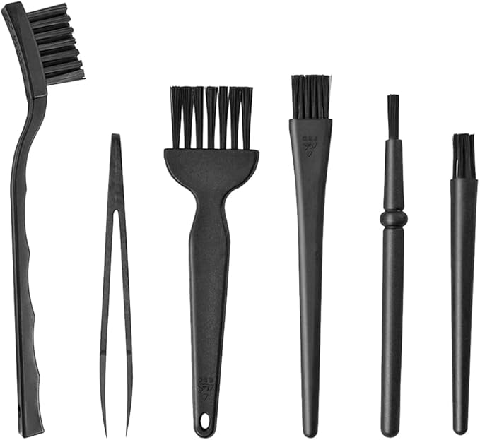 ELANE 6 Pcs Small Cleaning Brushes for Tight Spaces,Brushes for Cleaning Brush for Electronics,Brush for Cleaning Small Objects by ELANE