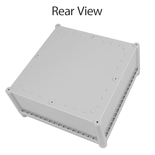 Junction Box，11"x 11"x 5.1" Outdoor Electrical Box with Mounting Plate, IP67 Dustproof Waterproof ABS Plastic Project Box, DIY Electrical Enclosure Gray (280x 280x 130 mm) - Image 6