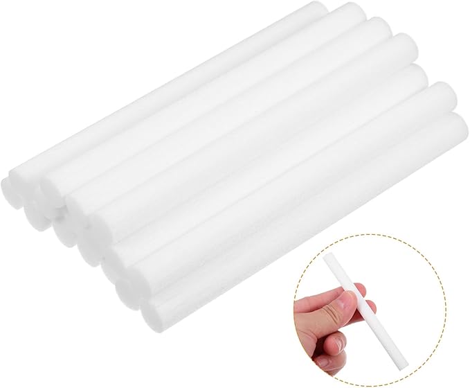 Essential Oil Diffuser Filter Cotton Core 50pcs Humidifier Diffuse Stick Refills Spa Bathroom Replacement Refill Sticks White 8x100mm - Image 9