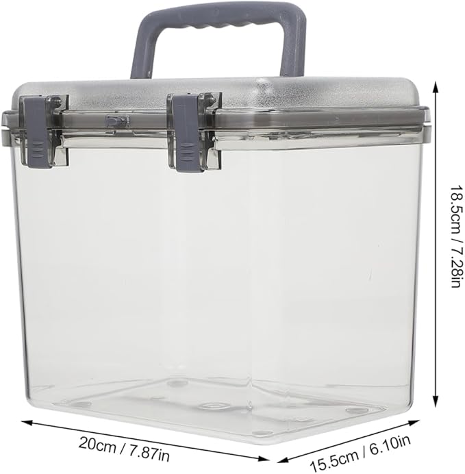 Portable Sundry Organizer for Camera Lens Small Dehumidifying Storage Box with Handle Durable Design for Household Use Versatile Lens Protection and Organization - Image 2