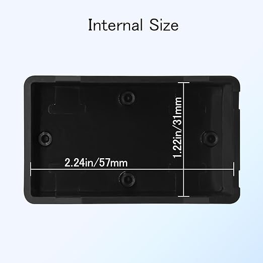 Project Box 8 Pieces Electrical Box Small Junction Box ABS Plastic Enclosure Power Electronic Case Black 2.4" x 1.4" x 1"(61 x 36 x 25mm) - Image 4