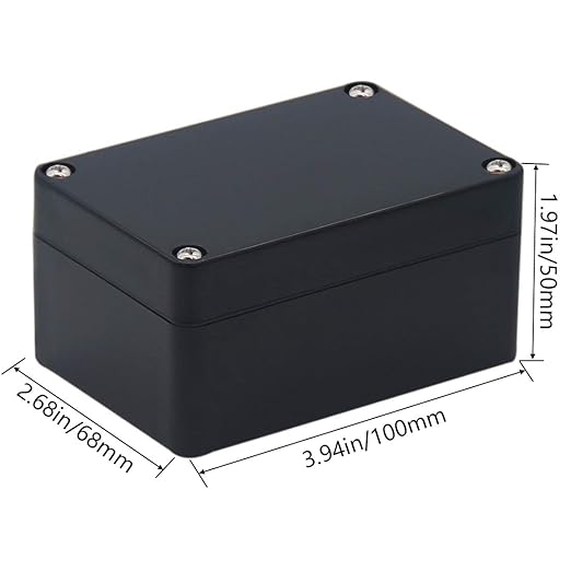 2 Packs Junction Box IP65 Waterproof ABS Plastic Electrical Project Case Power Junction Boxes, Project Box with 8 PCS M16 Cable Glands 3.94x2.68x1.97 inch(100x 68 x50 mm) - Image 2
