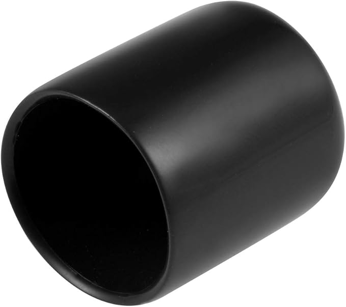 uxcell 20pcs Rubber End Caps 20mm ID Vinyl Round Tube Bolt Cap Cover Thread Protectors Black by uxcell