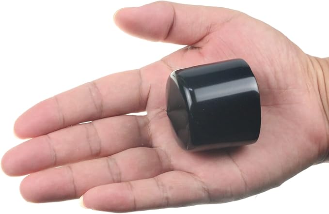 Acocony 1 3/4 Inch Rubber Cap Round Rubber End Caps PVC Flexible Protector Plastic Plugs for Round Holes Black Pack of 8 - Image 4