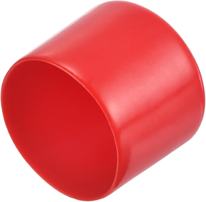 uxcell 20pcs Rubber End Caps 35mm ID Vinyl Round Tube Bolt Cap Cover Thread Protectors Red by uxcell