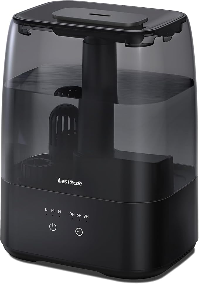 Top Fill Humidifiers for Bedroom, 4.0L Tank Cool Mist Humidifiers for Large Room, 40H Runtime, 28dB Quiet Ultrasonic Air Humidifier for Home, Plants with 9H Timer, Aroma Tray by Unknown