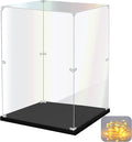 Acrylic Display Case for Collectibles Assemble Clear Acrylic Display Box for Lego Alternative Glass Case for Showcasing Figures Doll Toys Home Storage(10x6x14 inch, 25x15x35 cm) by KOLIPI