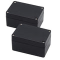 Junction Box, Zulkit Project Box IP65 Waterproof Outdoor Box ABS Plastic Electrical Boxes Electronic Enclosure Black 3.94 x 2.68 x 1.97 inch (100X68X50mm) (Pack of 2) by Zulkit