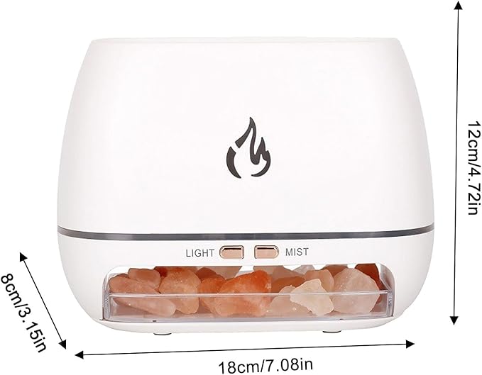 Diffuser Ultrasonic,Salt Rock Perfume Oil Diffuser - Aromatherapy Humidifier with 7-Color Light for Meditation Yoga Studio Spa Users Enthusiasts Bathroom Office Study Living Room - Image 5