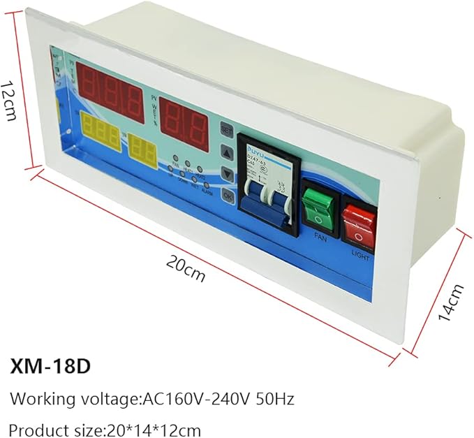 Full Automatic Egg Incubator Controller XM-18D Temperature and Humidity Controller - Image 3