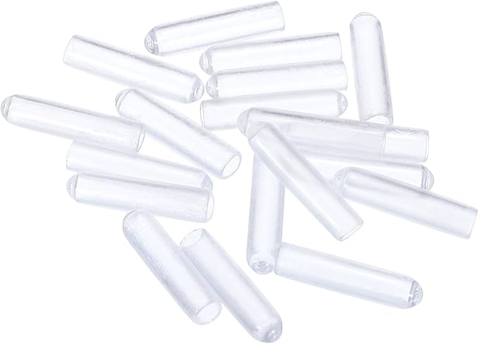 uxcell 20pcs Rubber End Caps 3mm(1/8") ID Vinyl PVC Round Tube Bolt Cap Cover Screw Thread Protectors Clear - Image 4
