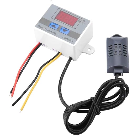 Marhynchus XH-W3005 Digital LCD Hygrometer Switch Controller Humidity Sensor hygrostat High Accuracy 0 to 99% RH 12V/24V/220V (Optional)(12V) Humidity Switch humidity hygrostat - Image 8