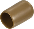 uxcell 20pcs Rubber End Caps 13mm ID Vinyl PVC Round Tube Bolt Cap Cover Screw Thread Protectors Light Brown by uxcell