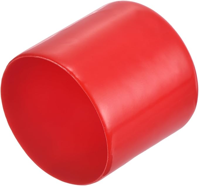 uxcell 20pcs Rubber End Caps 40mm ID Vinyl Round Tube Bolt Cap Cover Thread Protectors Red by uxcell