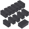 Zulkit 12Pcs Project Boxes ABS Plastic Electrical Project Case Power Junction Box Black 2.40 x 1.41 x 0.98 inch (61 x 36 x 25 mm) by Zulkit