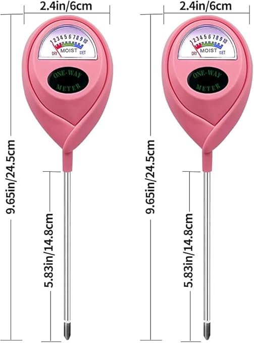 Soil Moisture Meter, Garden Plant Water Meter, Plants Moisture Meter, Lawn Soil Tester, Soil Water Gauge for Potted Plants, Plant Moisture Monitor No Battery Required Free Plant Watering Guide - Image 2