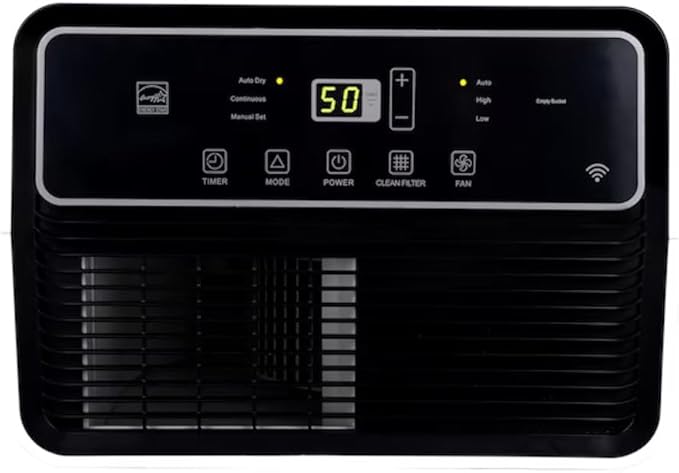 Hisense ConnectLife Smart Control 50 Pint 3-Speeds Dehumidifier, 3 Fan Speeds (High, Low, Auto), WiFi Enabled, Low Noise Airflow System 46 dB, 115v, Up to 4500 sq.ft, DH7021W1WG (Renewed) - Image 6