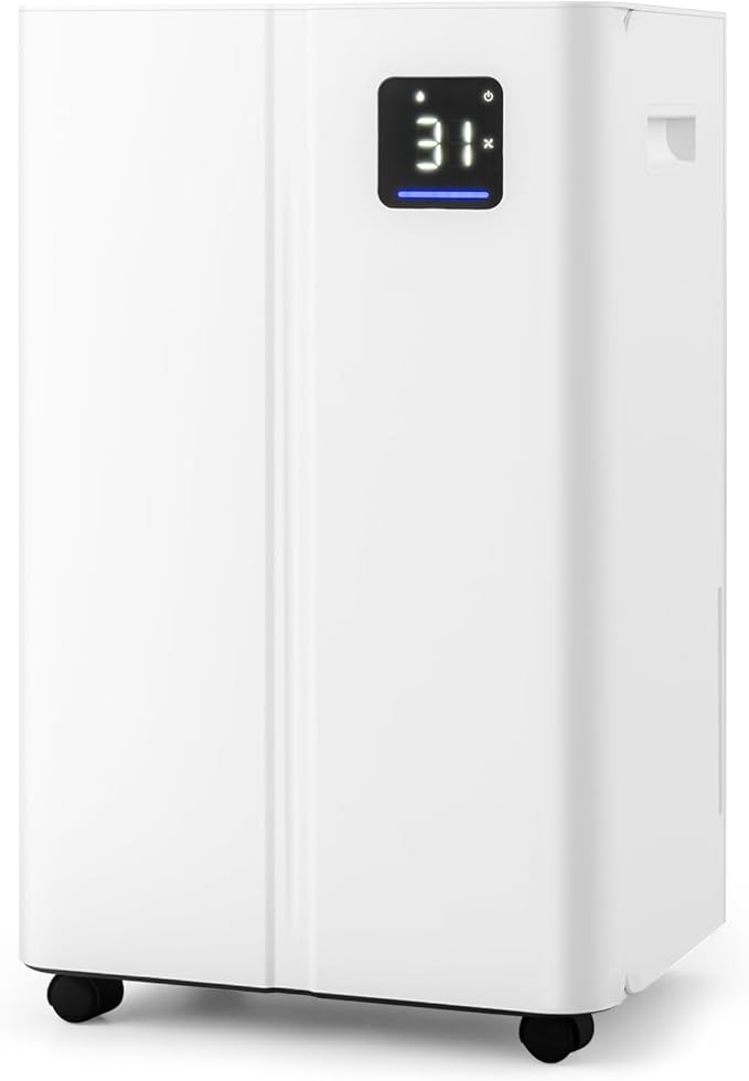 ARLIME 4500 Sq.Ft Dehumidifier for Basement, 54 Pints Dehumidifier with 4L Water Tank, 3 Modes, Timer, Memory, Child Lock, Auto Defrost, LED Display & 3-Color Indicator for Home, Bedroom, Bathroom by ArlimeDirect