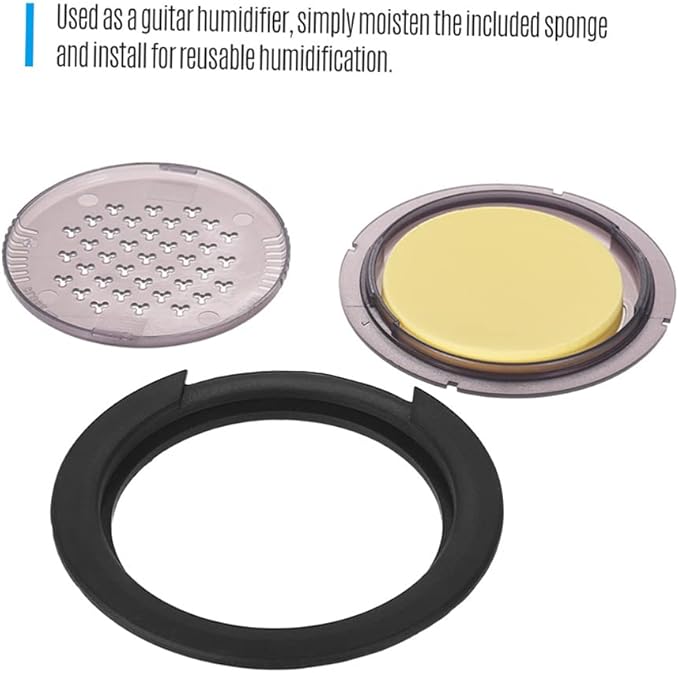 SM-20 3-in-1 Acoustic Guitar Sound Hole Cover Humidifier Reservoir Dehumidifier for 99-101mm Guitar Sound Hole,Sound Hole humidifier for Acoustic Guitar,Sound Hole Cover - Image 6