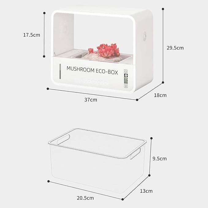 Mushroom Growing Tent, Intelligent Mushroom Growing Kit with Temperature & Humidity Display for Mushroom Lovers, Mycology Fume Hood Propagation Stations for Indoor Mushroom Growers - Image 8