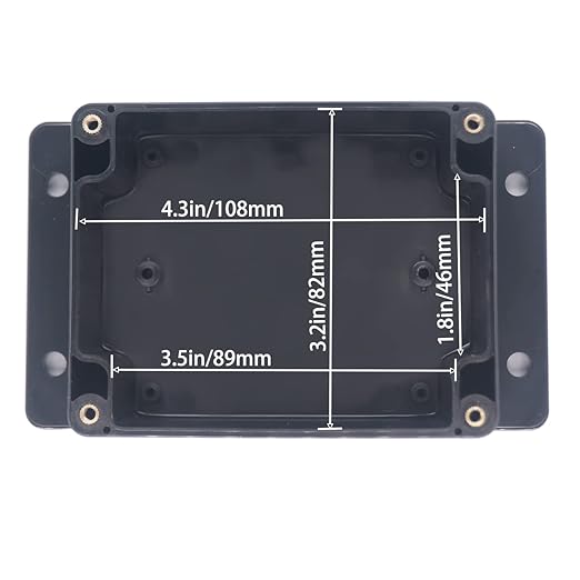 Watertight Junction Box, IP67 Waterproof Project Box Durable ABS Plastic Electronic Enclosure Case for DIY Electrical Project with Wall Fixed Ear 4.53" x 3.54" x 2.17"(115 x 90 x 55 mm) - Image 5