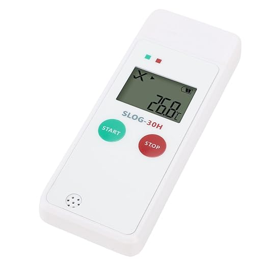 Asixxsix Temperature Humidity Data Logger USB Digital Recorder with 65000 Data Storage LCD Display for Greenhouse Laboratory Pharmaceutical Food Transport - Image 4