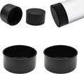2-7/8" (73mm) Silicone Chair Leg Floor Protectors, Rubber Chair Leg Caps, Non-Slip Furniture Pads Round Chair Feet Covers End Caps for Hardwood Floors, Patio & Table Foots, Black (2PCS) by EASYEAH