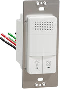Square D by Schneider Electric Square D X Series Dual Humidity & PIR Motion Occupancy/Vacancy Sensor Light & Fan Control, 3 Amp Single-Pole/1-way, Matte White by SchneiderElectric