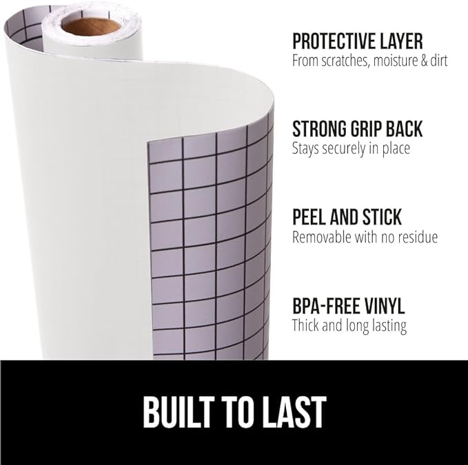 GORILLA GRIP Peel and Stick Paper, Removable Cover for Books, Shelves, Countertops, Drawers, Cabinets and Crafts, Easy Install Kitchen Decor, Shelf, Drawer, Cabinet Liners, 17.5 in x 20 FT Clear Matte - Image 2