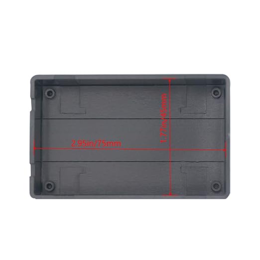 Zulkit 5Pcs Project Boxes ABS Plastic Electrical Project Case Power Junction Box Black 3.15 x 1.97 x 1.02 inch (80 x 50 x 26 mm) - Image 6