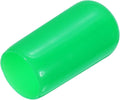 uxcell 20pcs Rubber End Caps 9.5mm(3/8") ID Vinyl PVC Round Tube Bolt Cap Cover Screw Thread Protectors Green by uxcell