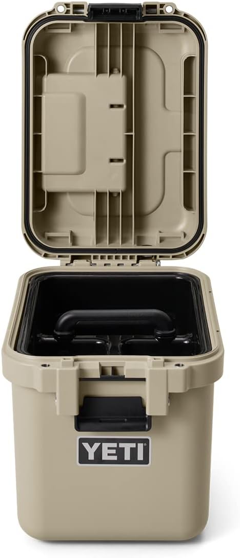 YETI LoadOut 15 GoBox Divided Waterproof Cargo Case, Dry Box, Camera Case, Fishing Tackle Box, Tan - Image 5