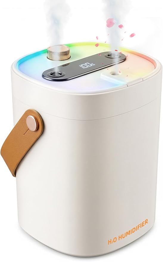 Humidifier, Essential Oil Diffuser, 2L Top Fill Humidifiers for Bedroom, Night Lights, Ultrasonic Cool Mist Humidifier, Auto Shut-Off for Plants Dorm Room Office Home by Unknown