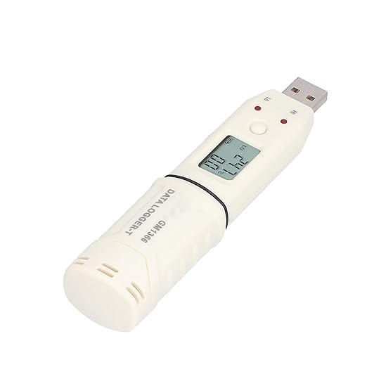 USB Temperature Data Logger Recorder, USB Temperature Humidity Data Logger, Digital Temperature and Humidity Recorder USB Smart LED Indoor Environment Humidity Logger - Image 7