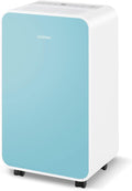 COSTWAY 2500 Sq. Ft Dehumidifier for Basement, 32 Pints Portable Quiet Dehumidifier for Bedroom Bathroom with Sleep Mode, 24H Timer, Auto Shut Off, Auto Defrost & Drain Hose (Navy) by COSTWAY